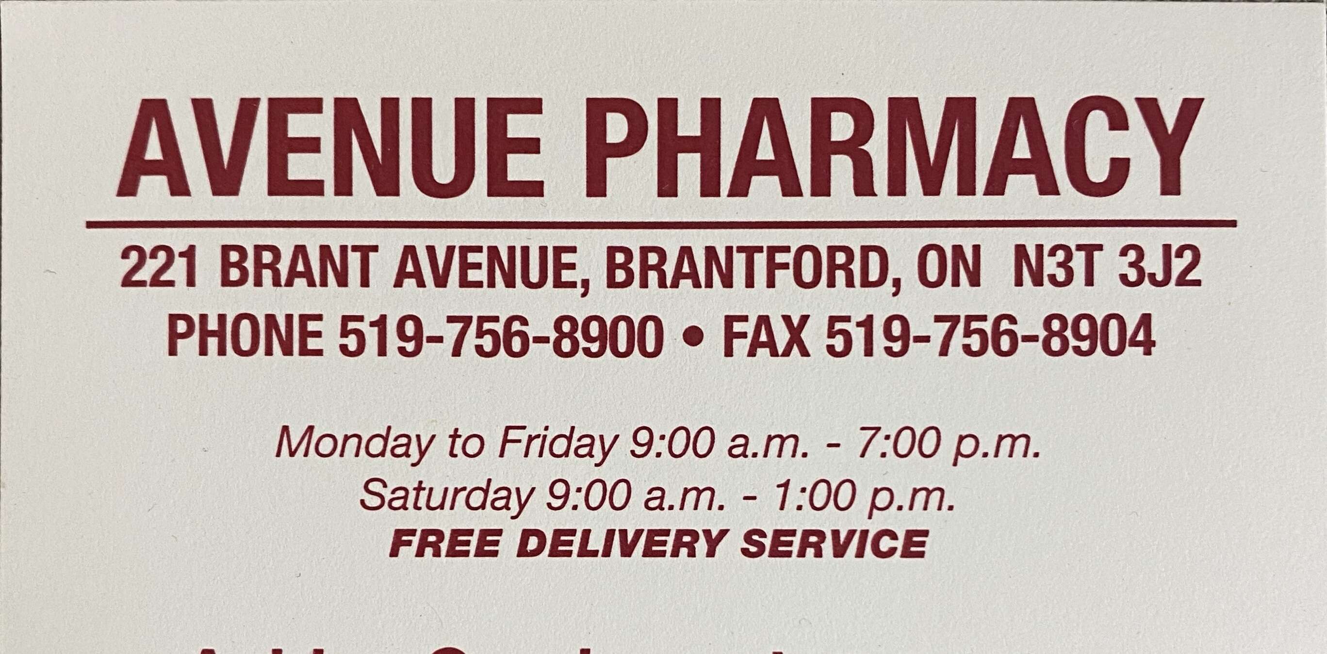 Avenue Pharmacy U8/U9 Alexanders Team Sponsor